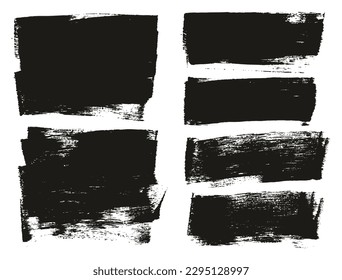 Esponja plana Artista Grueso Pincel Fondo Largo Mezcla de Fondo Alto Detalle Resumen Conjunto de Fondo Vector 