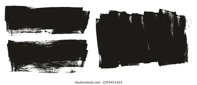 Flat Sponge Thick Artist Brush Long Background Mix High Detail Abstract Vector Background Mix Set 