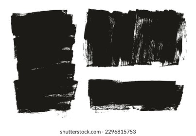 Esponja plana Artista Grueso Pincel Fondo Largo Mezcla de Fondo Alto Detalle Resumen Conjunto de Fondo Vector 
