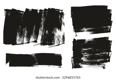 Esponja plana Artista Grueso Pincel Fondo Largo Mezcla de Fondo Alto Detalle Resumen Conjunto de Fondo Vector 