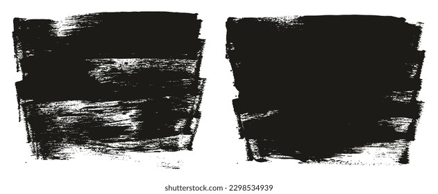 Flat Sponge Thick Artist Brush Long Background Mix High Detail Abstract Vector Background Mix Set 