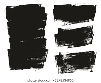 Esponja plana Artista Grueso Pincel Fondo Largo Mezcla de Fondo Alto Detalle Resumen Conjunto de Fondo Vector 