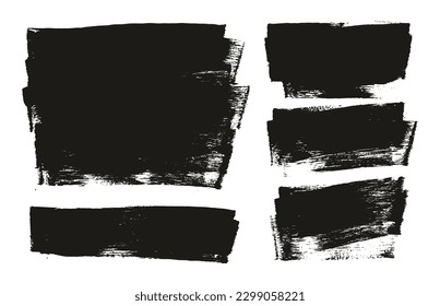 Esponja plana Artista Grueso Pincel Fondo Largo Mezcla de Fondo Alto Detalle Resumen Conjunto de Fondo Vector 