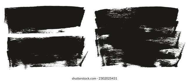 Flat Sponge Thick Artist Brush Long Background Mix High Detail Abstract Vector Background Mix Set 