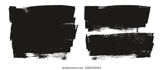Esponja plana Artista Grueso Pincel Fondo Largo Mezcla de Fondo Alto Detalle Resumen Conjunto de Fondo Vector 