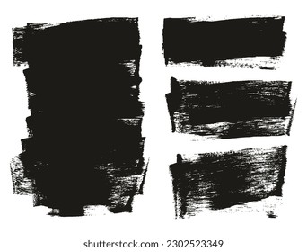 Esponja plana Artista Grueso Pincel Fondo Largo Mezcla de Fondo Alto Detalle Resumen Conjunto de Fondo Vector 
