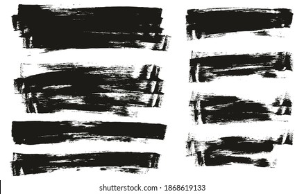 Flat Sponge Thin Artist Brush Long Background Mix High Detail Abstract Vector Background Mix Set 