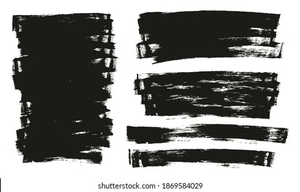 Flat Sponge Thin Artist Brush Long Background Mix High Detail Abstract Vector Background Mix Set 