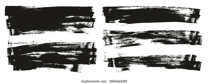 Flat Sponge Thin Artist Brush Long Background Mix High Detail Abstract Vector Background Mix Set 