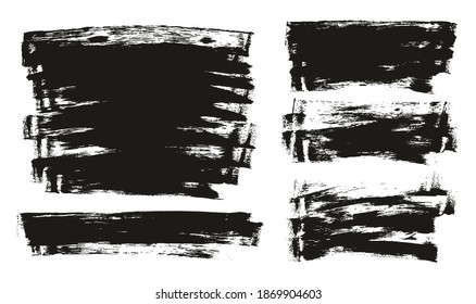 Flat Sponge Thin Artist Brush Long Background Mix High Detail Abstract Vector Background Mix Set 
