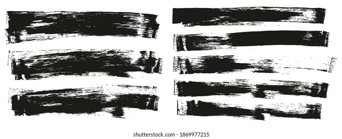Flat Sponge Thin Artist Brush Long Background Mix High Detail Abstract Vector Background Mix Set 