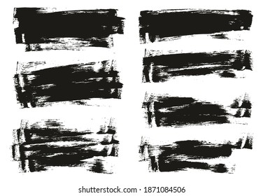 Flat Sponge Thin Artist Brush Long Background Mix High Detail Abstract Vector Background Mix Set 