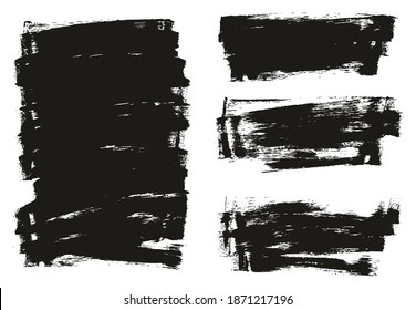 Flat Sponge Thin Artist Brush Long Background Mix High Detail Abstract Vector Background Mix Set 