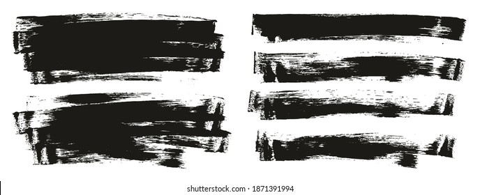 Flat Sponge Thin Artist Brush Long Background Mix High Detail Abstract Vector Background Mix Set 