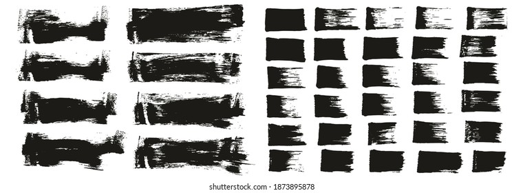 Flat Sponge Thin Artist Brush Short Background And Straight Lines Mix High Detail Abstract Vector Background Mix Set 
