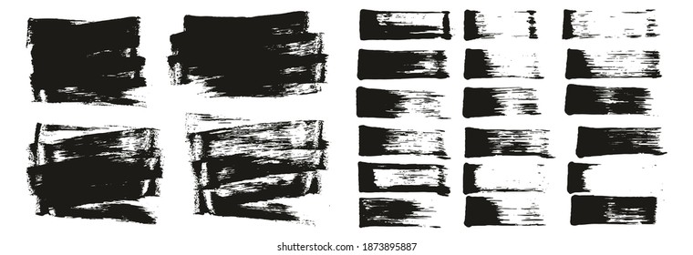 Flat Sponge Thin Artist Brush Short Background And Straight Lines Mix High Detail Abstract Vector Background Mix Set 