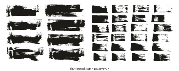 Flat Sponge Thin Artist Brush Short Background And Straight Lines Mix High Detail Abstract Vector Background Mix Set 