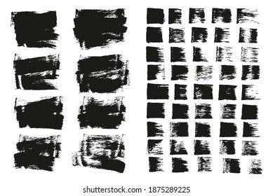 Flat Sponge Thin Artist Brush Short Background And Straight Lines Mix High Detail Abstract Vector Background Mix Set 