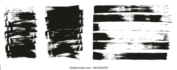 Flat Sponge Thin Artist Brush Short Background And Straight Lines Mix High Detail Abstract Vector Background Mix Set 