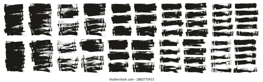 Flat Sponge Thin Artist Brush Short Background High Detail Abstract Vector Background Ultra Set 