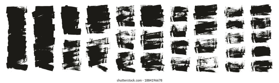 Esponja plana Pincel Artista delgado Fondo corto Detalle Resumen Mega conjunto de fondo del vector 