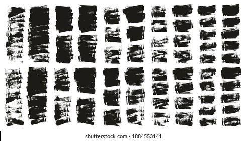 Flat Sponge Thin Artist Brush Short Background High Detail Abstract Vector Background Ultra Set 