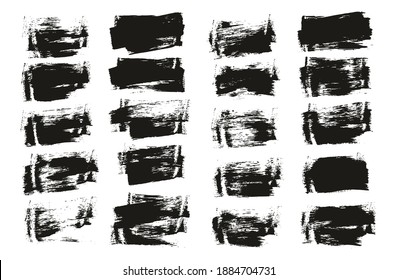 Esponja plana Pincel Artista delgado Fondo corto Detalle Resumen Conjunto de fondo de vectores 