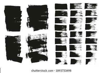 Flat Sponge Thin Artist Brush Short Background And Straight Lines Mix High Detail Abstract Vector Background Mix Set 