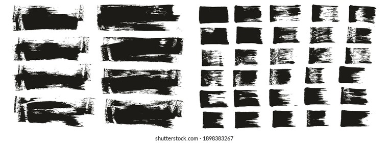 Flat Sponge Thin Artist Brush Short Background And Straight Lines Mix High Detail Abstract Vector Background Mix Set 