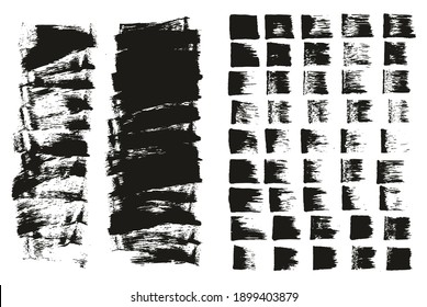 Flat Sponge Thin Artist Brush Short Background And Straight Lines Mix High Detail Abstract Vector Background Mix Set 