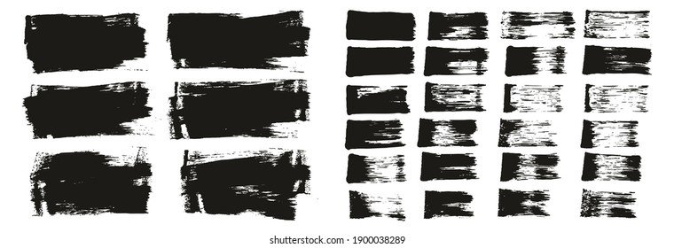 Flat Sponge Thin Artist Brush Short Background And Straight Lines Mix High Detail Abstract Vector Background Mix Set 