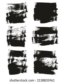 Esponja plana Pincel Artista delgado Fondo corto Detalle Resumen Conjunto de fondo de vectores 