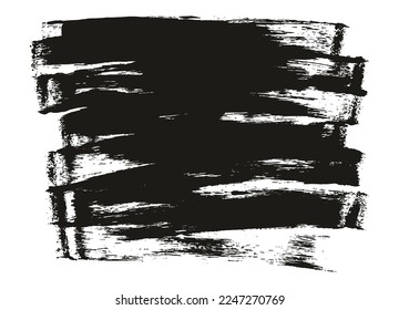 Esponja plana Artista delgado Pincel Fondo largo Detalle Abstracto de fondo conjunto de vectores 