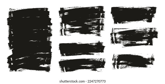 Esponja plana Artista delgado Pincel Fondo largo Alto Detalle Resumen Fondo del vector MEGA Set 