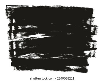 Esponja plana Artista delgado Pincel Fondo largo Detalle Abstracto de fondo conjunto de vectores 