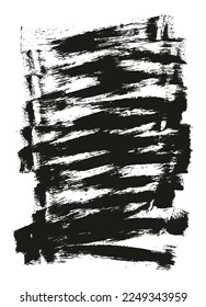 Flat Sponge Thin Artist Brush Long Background High Detail Abstract Vector Background Set 