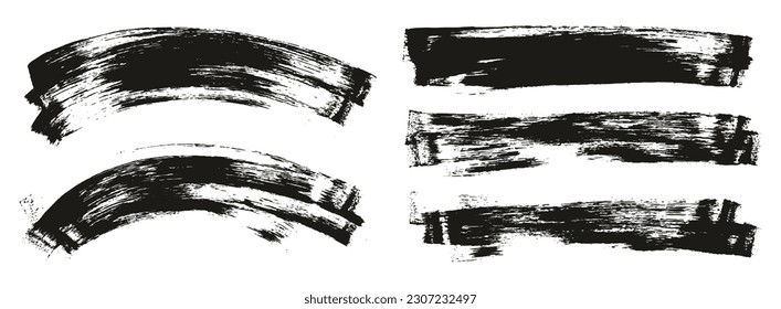 Flat Sponge Thin Artist Brush Long And Curved Background Mix High Detail Abstract Vector Background Mix Set 