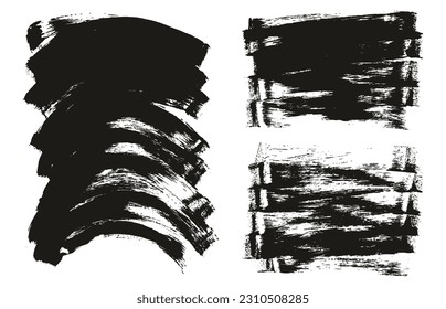 Flat Sponge Thin Artist Brush Long And Curved Background Mix High Detail Abstract Vector Background Mix Set 