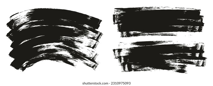 Flat Sponge Thin Artist Brush Long And Curved Background Mix High Detail Abstract Vector Background Mix Set 