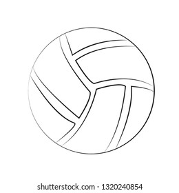 Flat sport ball on black background