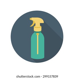 Flat Spray Bottle Icon