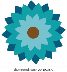 iconos florales de primavera plana en silueta aislada en blanco. Ilustraciones retro en colores brillantes para pegatinas, etiquetas, etiquetas, scrapbooking.
