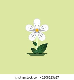 Flat Spring flower icons in silhouette isolated on white.