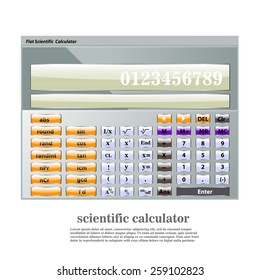 flat standard calculator  / smart calculator design for business and web site or technology