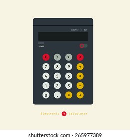 flat standard calculator / smart calculator design for business and web site or technology