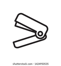 flat stapler icon symbol sign, logo template, vector, eps 10