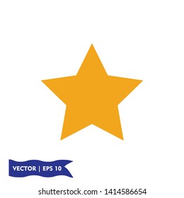 flat star icon symbol sign, vector, eps 10
