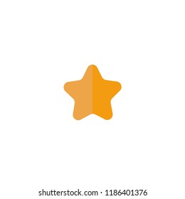 Flat star icon. Trendy web sign