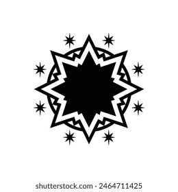 Flat star illustration design icon
