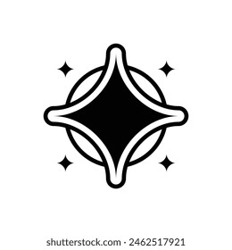 Diseño de ilustración de estrella plana aislado